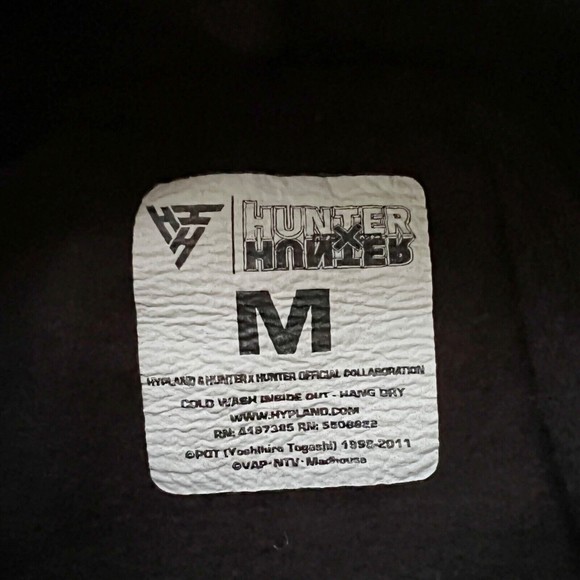 Hypland Hunter X Hunter Mens Black Hoodie Medium M Pullover Sweatshirt HXH Anime - Picture 8 of 12